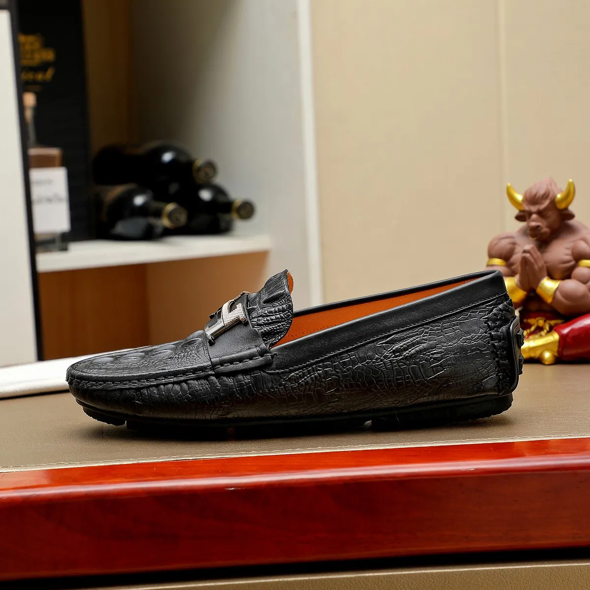 Men's shoes 💰360 🕷🕷【HERMES】The same style as Hermès counters🇨🇳Classic slip-on shoes 1:1 mold opening💯Original quality🍓Using imported first-layer cowhide🍅Pigskin lining🌶🌶Super high-end men's leather shoes🇨🇳Solid and stable Very special🍇 Color, optional! Code number 38-45……